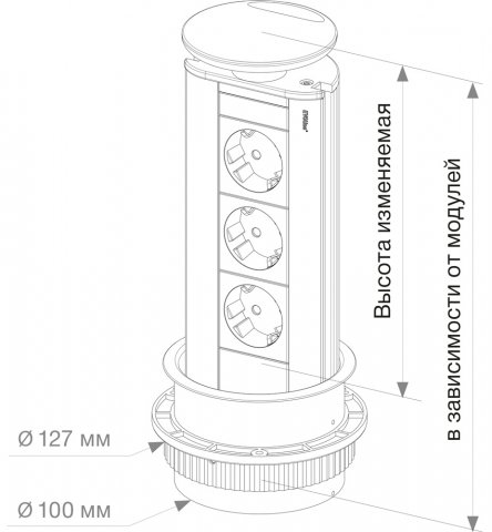 Evoline Port Data 220 + RJ45