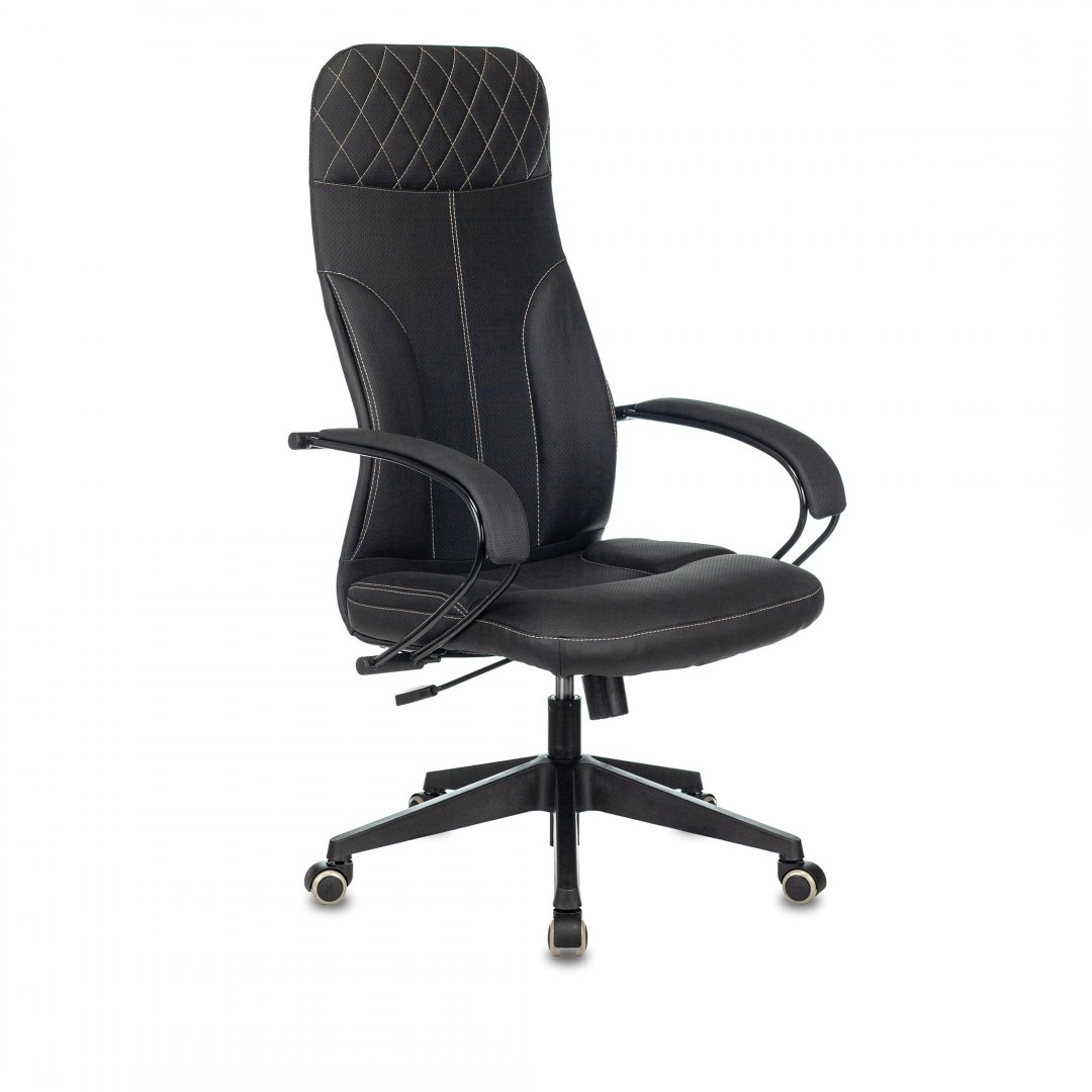 Кресло для руководителя easy chair 655 ttw черное искусственная кожа сетка ткань пластик
