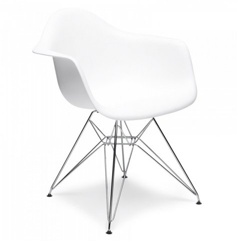  Eames Style DAR Chair White