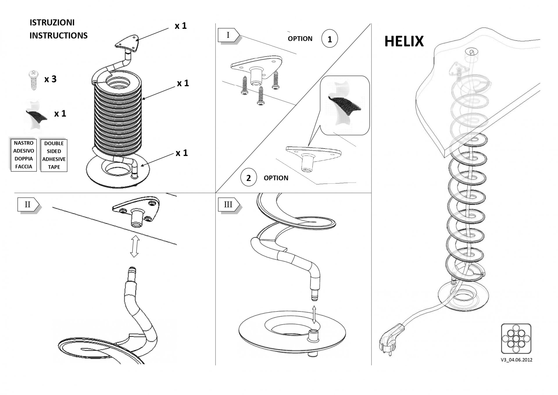 Вертикальный кабель-канал Helix, кабель-канал в виде спирали Helix, черный,  белый | Купить с доставкой.