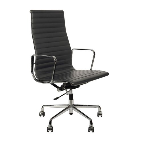 Кресло eames style ribbed office chair ea 117 серая кожа