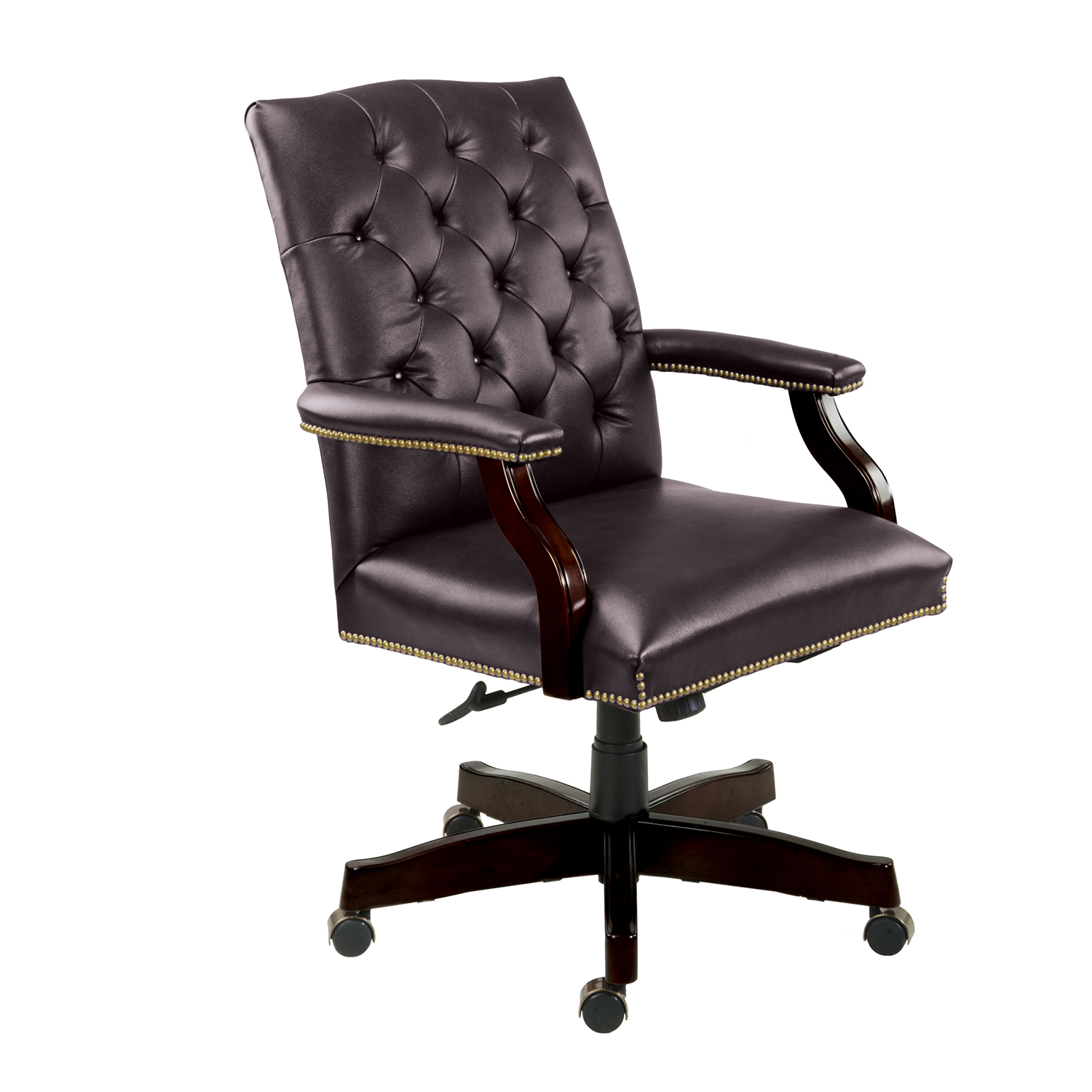 кресло кожаное зеленое для руководителя
